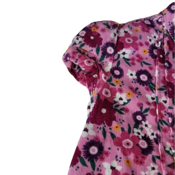 Pink floral corduroy dress - Picture 3 of 4